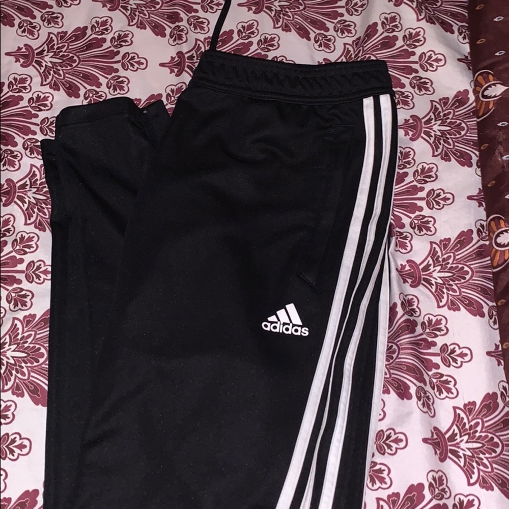 black adidas sweatpants